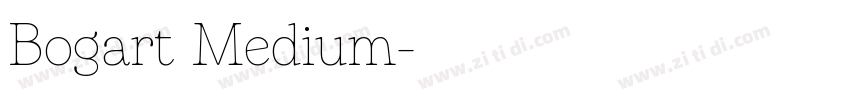 Bogart Medium字体转换